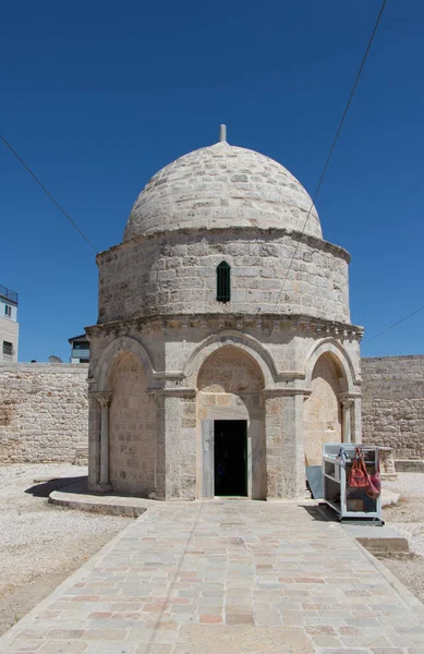 Capela da Ascensão em Jerusalém, Israel. Memória de Jesus — Fotografia de Stock