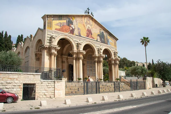 Kerk Van Alle Volkeren Olijfberg Jeruzalem Israël — Stockfoto