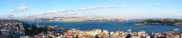 Вид Стамбула Галатской Башни Золотого Рога Турция — стоковое фото