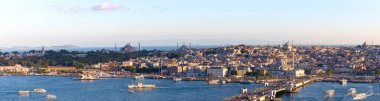 Galata Kulesi 'nden İstanbul' un güzel tarihi manzarası.