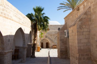 Nabi Musa site and mosque. location Judean desert near Jerusalem.