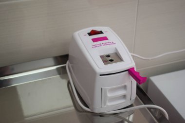 POLTAVA, UKRAINE  18 JANUARY, 2022: Medical device in the maternity hospital