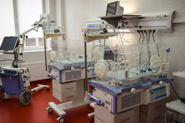 Poltava Ukraine January 2022 Boxes Nursing Newborns Maternity Hospital — Stok fotoğraf