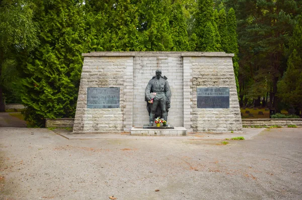 Tallinn Estonia August 2018 Monument Liberators Tallinn Bronze Soldier Military — Stock Photo, Image