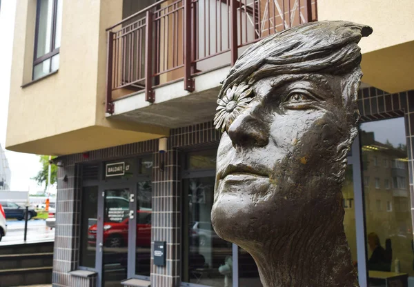 Vilnius Lithuania August 2019 Monument Famous Musician Member Beatles John — Stock Photo, Image