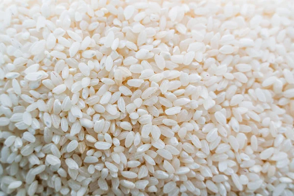 Рисовая Крупа Вид Сверху Белый Рис Снят Крупным Планом Зерна — стоковое фото