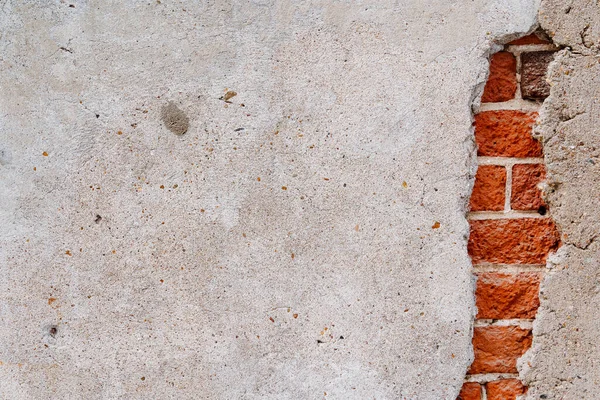 Minimalistischer Rahmen Der Mauer Durch Das Zementbezogene Mauerwerk Kann Man — Stockfoto