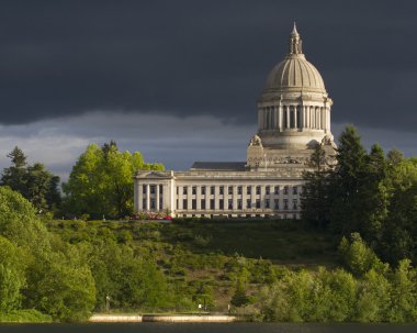 Olympia Washington Capital Building with Dark Sky clipart