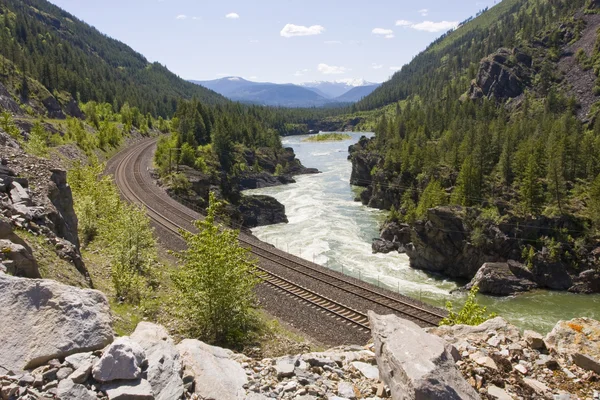 Ferry Bonners del valle del río Kootenai — Foto de Stock