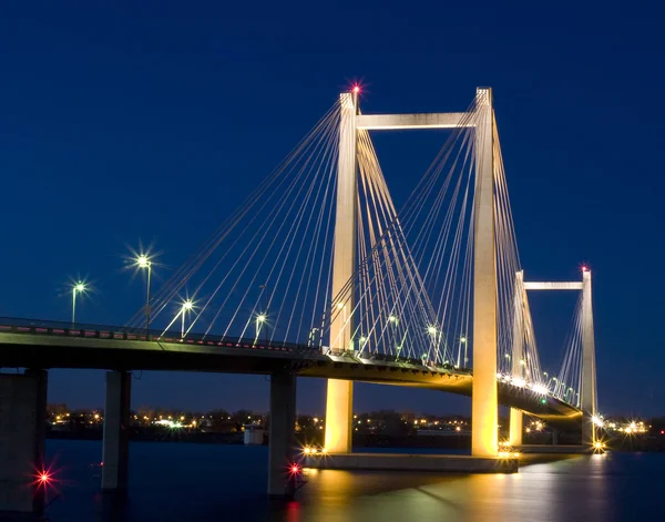 Pasco Bridge at Night — Stock Photo, Image
