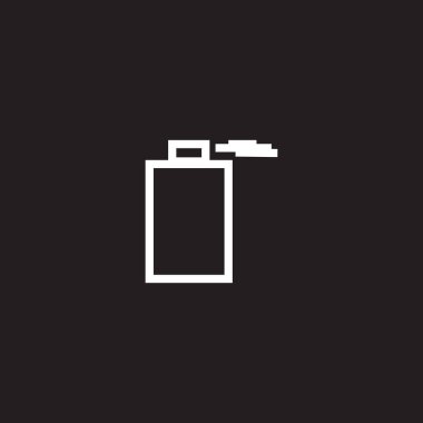 parfüm simgesi vektörü izole edildi