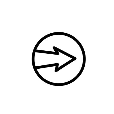 Kara ok simgesi hazır. Vektör illüstrasyonu