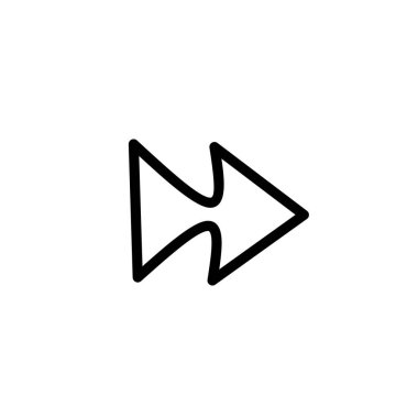 Kara ok simgesi hazır. Vektör illüstrasyonu