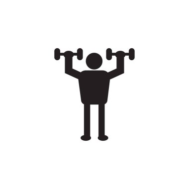 jimnastik simgesi ana hat vektörü 10.