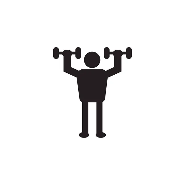 Icono Del Gimnasio Esquema Vector Eps —  Fotos de Stock