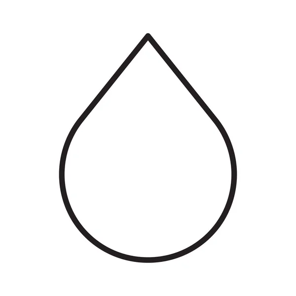 Gota Icono Agua Vector Logotipo Plantilla Estilo Plano — Foto de Stock