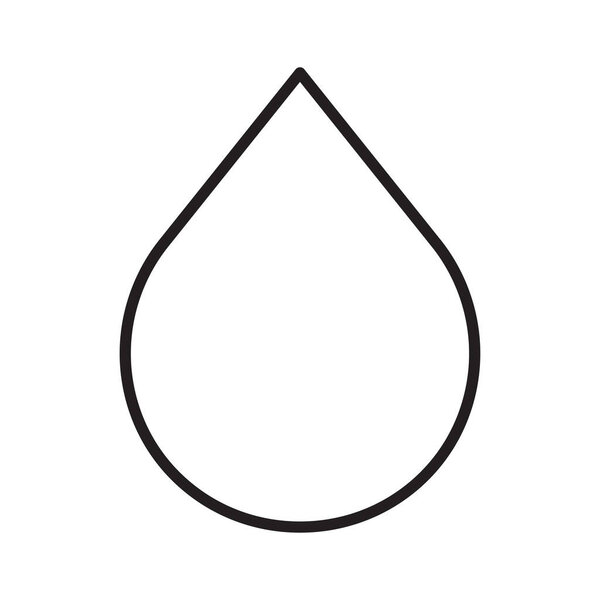 Drop water icon vector logo template flat style