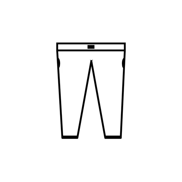 Alışverişi Için Pantolon Simgesi Ana Hatları Vektörü — Stok fotoğraf