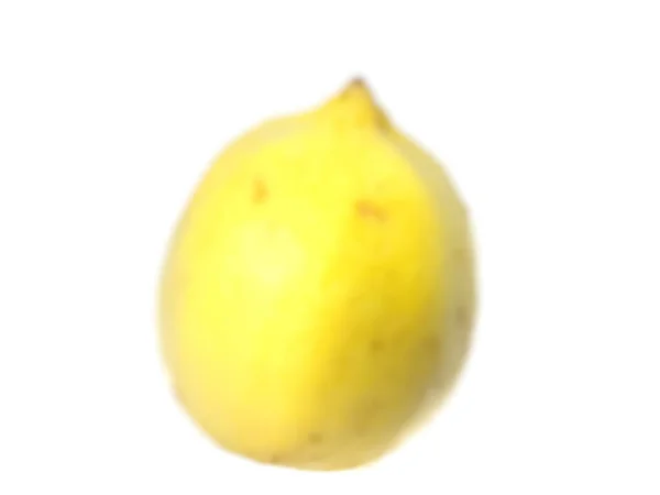 Abstract Blur Image Lemon White Background Usage — ストック写真