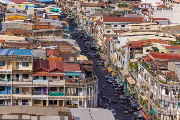 Vista Desde Arriba Centro Phnom Penh Camboya —  Fotos de Stock