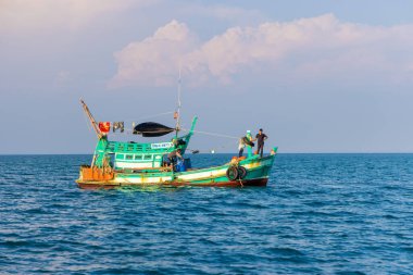 Fishing boat in Koh Rong Island, Cambodia