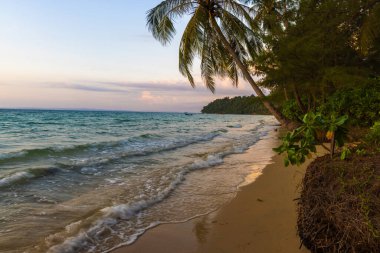 Evening on the beach in Koh Rong Island, Cambodia