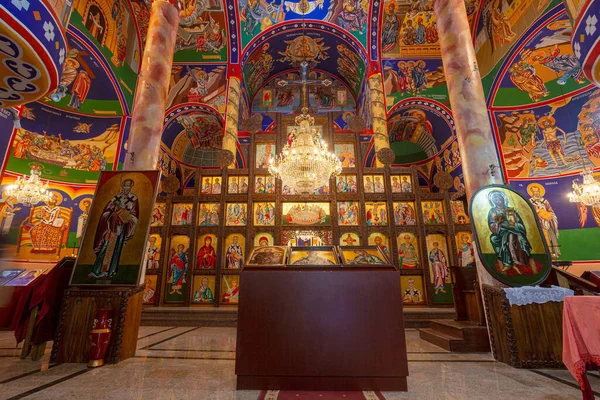 Interior Saint John Theologian Church Kaneo Ohrid North Macedonia — Stockfoto