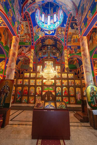 Interior Saint John Theologian Church Kaneo Ohrid North Macedonia — Stockfoto