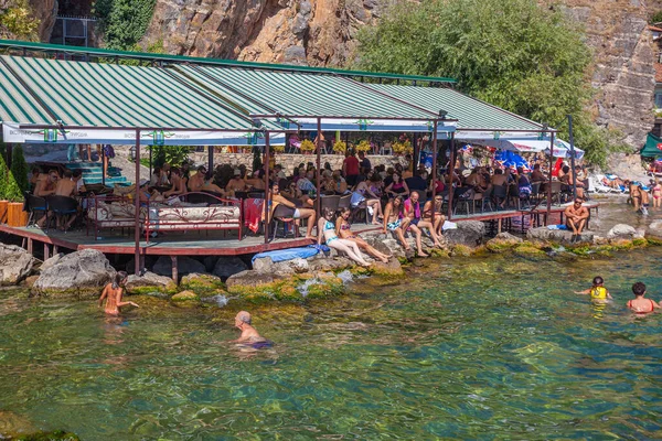 Swimming Lake Ohrid North Macedonia — Stockfoto