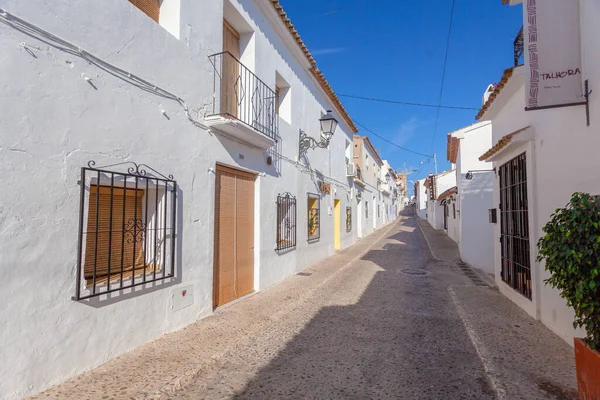 Historical Street Altea Spain — Foto de Stock