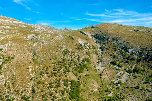 Veduta Aerea Della Montagna Dinara Croazia — Foto Stock