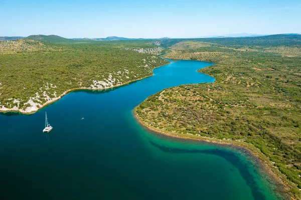 Ποταμός Guduca Στην Κροατία Μια Κοιλάδα — Φωτογραφία Αρχείου
