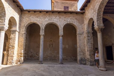 Euphrasian Bazilikası Porec kasabası, Istra, Hırvatistan