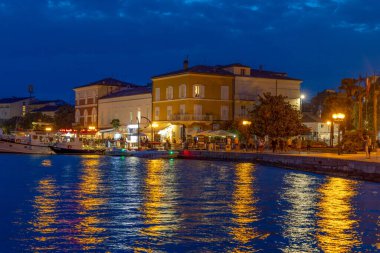 Hırvatistan 'ın Istra kentindeki Porec kentinde akşam