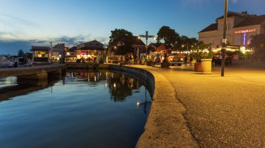 Yaz boyunca Hırvatistan 'ın Biyograd kenti