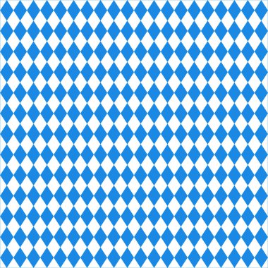 Oktoberfest arkaplan çerçevesi, bavyera beyazı mavi kağıt, pankart. Ekim festivali arka planı, metin yeri, kopyalama alanı. Bavyera Eyaleti bayrak masa örtüsü. Oktoberfest kumaş kağıt dağıtıcısı