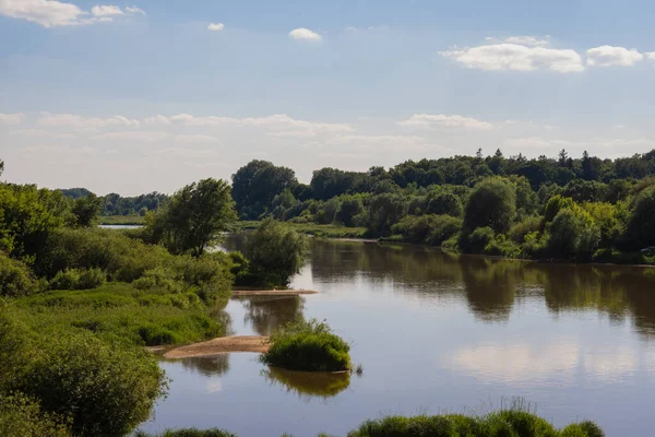 Central Europe River Sunny Summer Day Summer — Foto de Stock