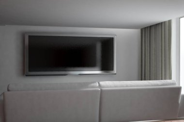 Modern iç tasarım. 3d illüstrasyon
