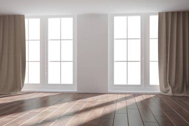 Modern iç tasarım. 3d illüstrasyon