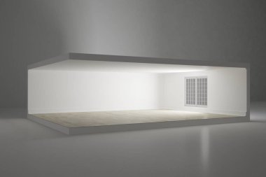 Modern iç tasarım. 3d illüstrasyon
