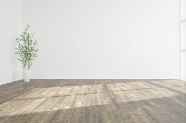 Modern iç tasarım. 3d illüstrasyon