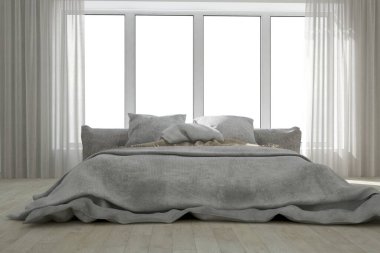 Modern iç tasarım. 3d illüstrasyon