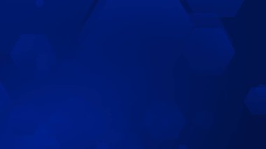 Altıgen geometrik mavi şablon teknolojisi yüksek teknolojili koyu arkaplan. Soyut grafik dijital gelecek bilim konsept tasarımı.