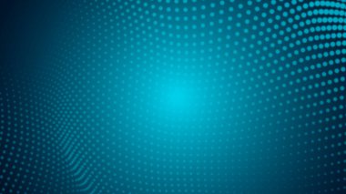 Nokta mavi dalga ekran gradyan doku arkaplanı. Soyut teknoloji büyük veri dijital arkaplanı. 3d oluşturma.