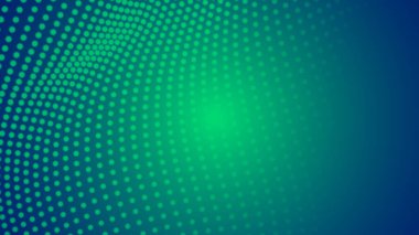 Nokta yeşil dalga ışık ekran gradyan doku arka planı. Soyut teknoloji büyük veri dijital arkaplanı. 3d oluşturma.