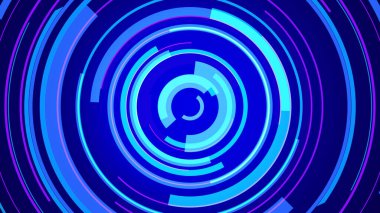 Mavi neon ışık teknolojisi. Yüksek teknoloji karanlık arka plan. Soyut grafik dijital gelecek konsept tasarımı.