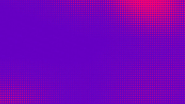 Dots halftone purple pink color pattern gradient texture with technology digital background. Pop art comics with nature graphic design.