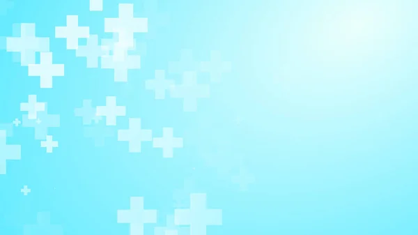 Medico Bianco Blu Croce Modello Sfondo Tecnologia Sanitaria Astratta Concetto — Foto Stock