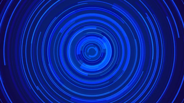 Círculo Azul Neón Luz Tecnología Tech Fondo Oscuro Diseño Futuro —  Fotos de Stock