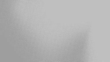 Soyut noktalar, teknoloji arka planına sahip yarım ton gri renk desenli gradyan doku. Grafikler pop sanat çizgi romanları tarzı.